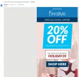 HOLIDAY20 coupon verification screenshot