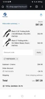 FINTISO45% coupon verification screenshot