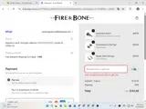Fire & Bone coupon verification screenshot