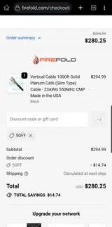 5OFF coupon verification screenshot