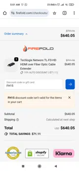 FH15 coupon verification screenshot
