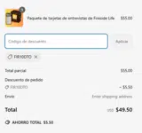 Fireside Record coupon verification screenshot