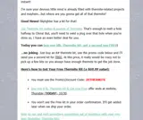 2XTHERMITE coupon verification screenshot