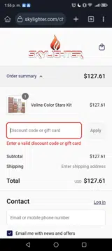 MOREVELINE coupon verification screenshot