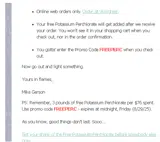 FREEPERC coupon verification screenshot
