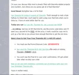 2XTHERMITE coupon verification screenshot