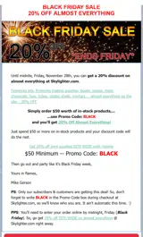 BLACK coupon verification screenshot