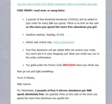 9MICRON coupon verification screenshot