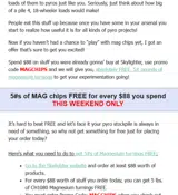 MAGCHIPS coupon verification screenshot