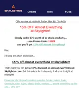 15OFF coupon verification screenshot