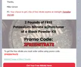2FREENITRATE coupon verification screenshot