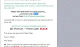 BLACK coupon verification screenshot