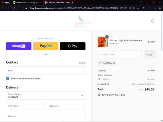 Firma Stella checkout page showing Firma Stella discount code box | Screenshot taken by SimplyCodes community member on Aug 17, 2024