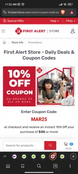 MAR25 coupon verification screenshot