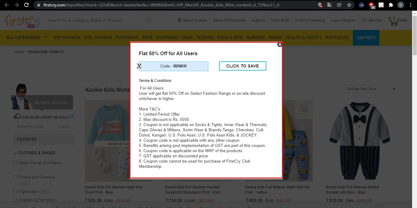 FirstCry Promo Codes 60 Off February 2024