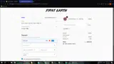 First Earth coupon verification screenshot