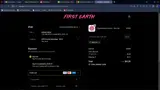 First Earth coupon verification screenshot