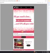 BEMINE15 coupon verification screenshot