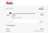 Fissler US coupon verification screenshot