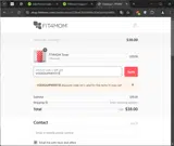 VODEQUIPMENT15 coupon verification screenshot