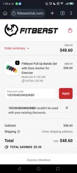 10CHG4EGWQUKBD coupon verification screenshot