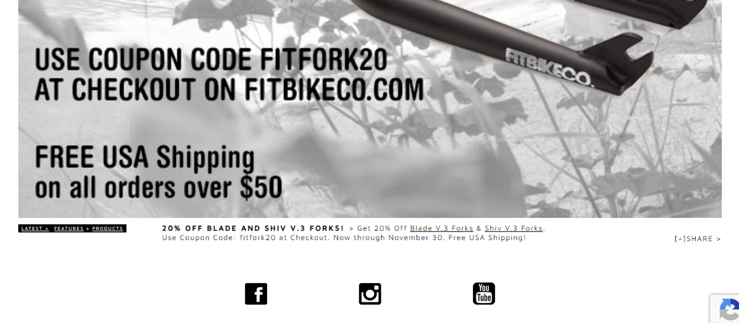 Fitbikeco. checkout page showing Fitbikeco. coupon code box | Screenshot taken by SimplyCodes community member on Nov 3, 2024