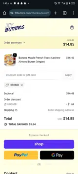Hbomb coupon verification screenshot