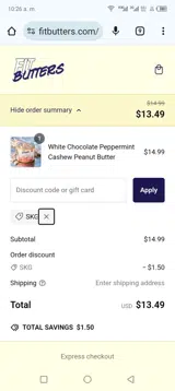 Skg coupon verification screenshot