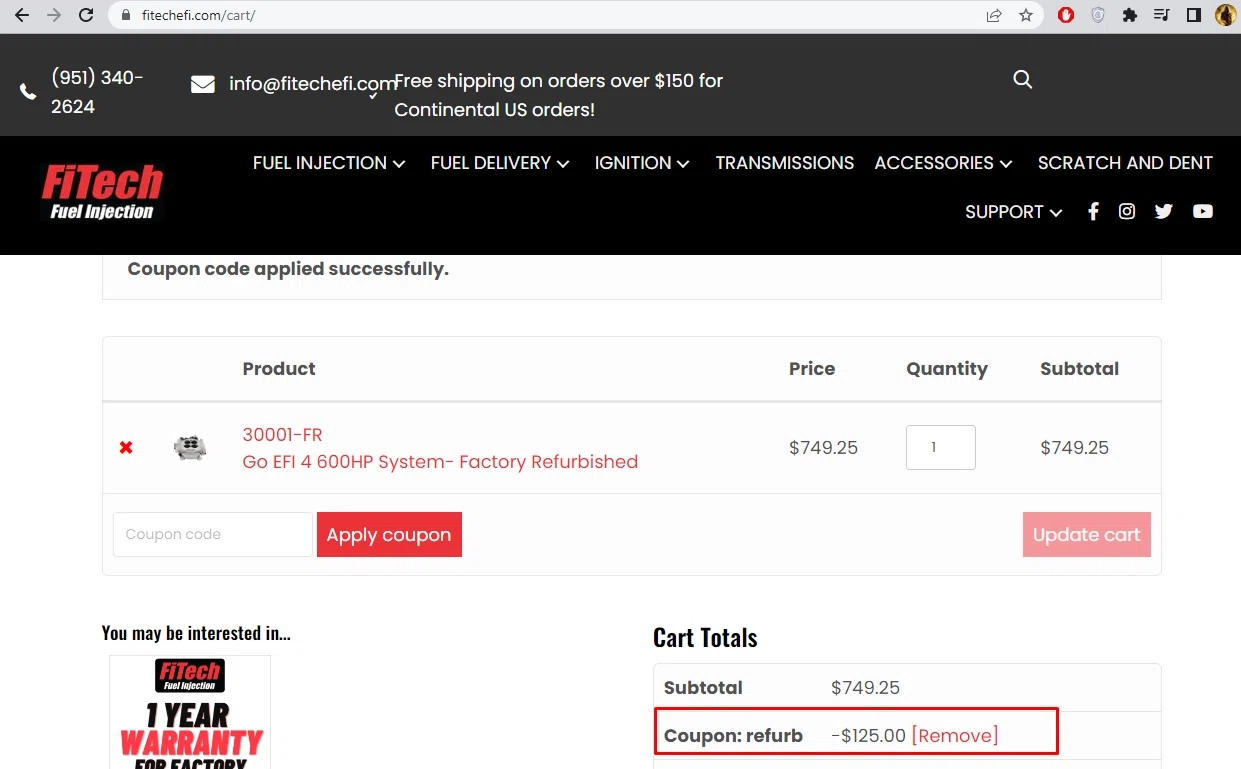 how to use FiTech coupons