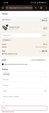 LEEN15 coupon verification screenshot