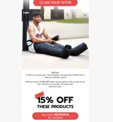 RECOVERY15 coupon verification screenshot