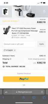 LEO15 coupon verification screenshot