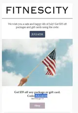 JULY4TH coupon verification screenshot