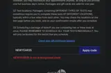 NEWYEAR35 coupon verification screenshot
