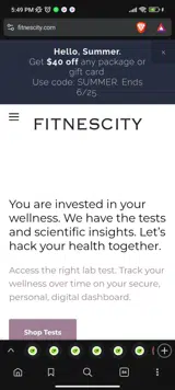 SUMMER coupon verification screenshot