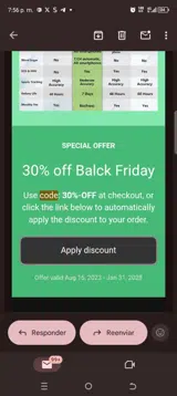 30%-OFF coupon verification screenshot