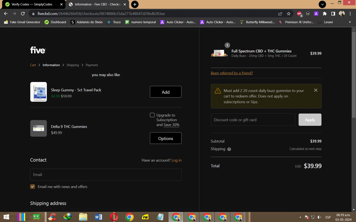 Five CBD Promo Codes 50 Off May 2024