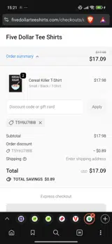 t5y6u7i8i8 coupon verification screenshot