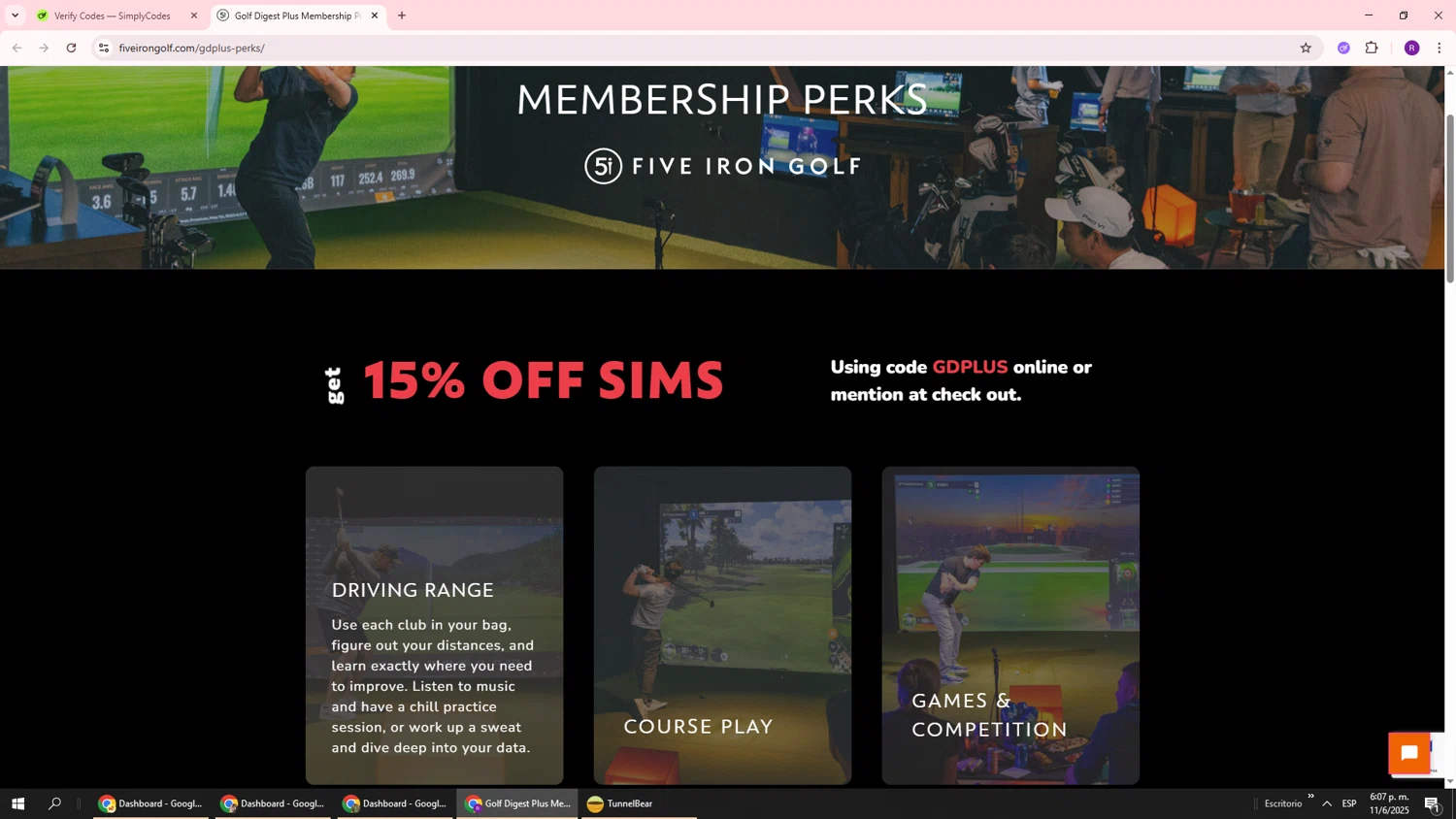 Five Iron Golf checkout page showing Five Iron Golf promo code box | Screenshot taken by SimplyCodes community member on Jun 11, 2025