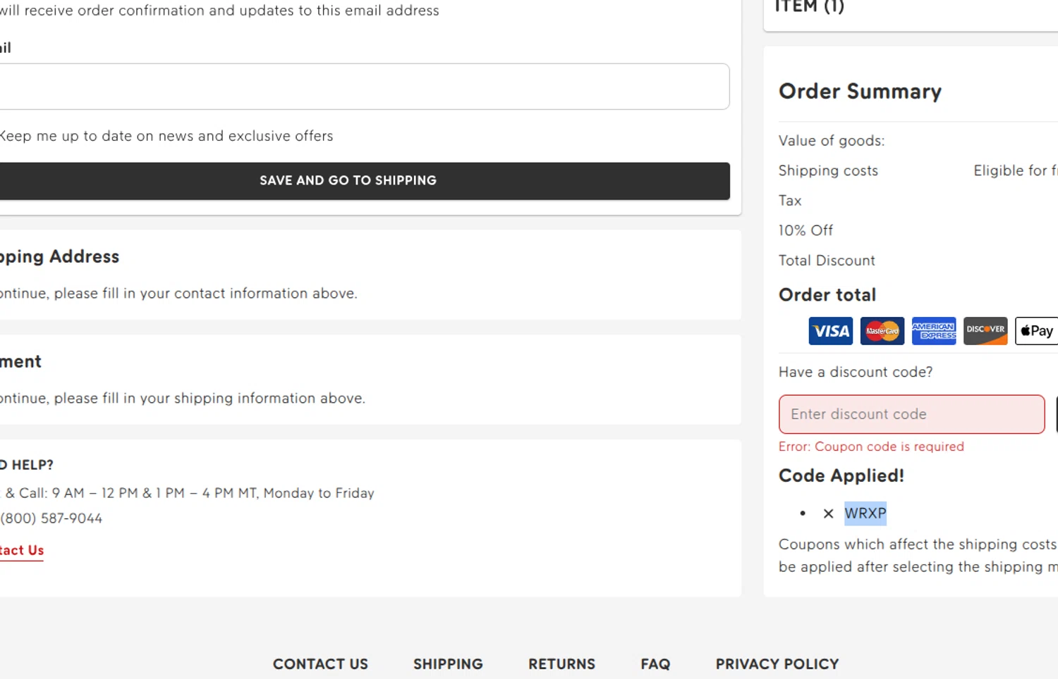 Fjallraven discount code screenshot showing code WRXP applied at Fjallraven checkout page. Uploaded by SimplyCodes community member reimalave10 on Feb 26, 2026