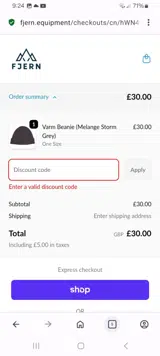 SPOOKY50 coupon verification screenshot