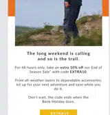 EXTRA10 coupon verification screenshot