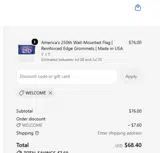 Flagman of America coupon verification screenshot