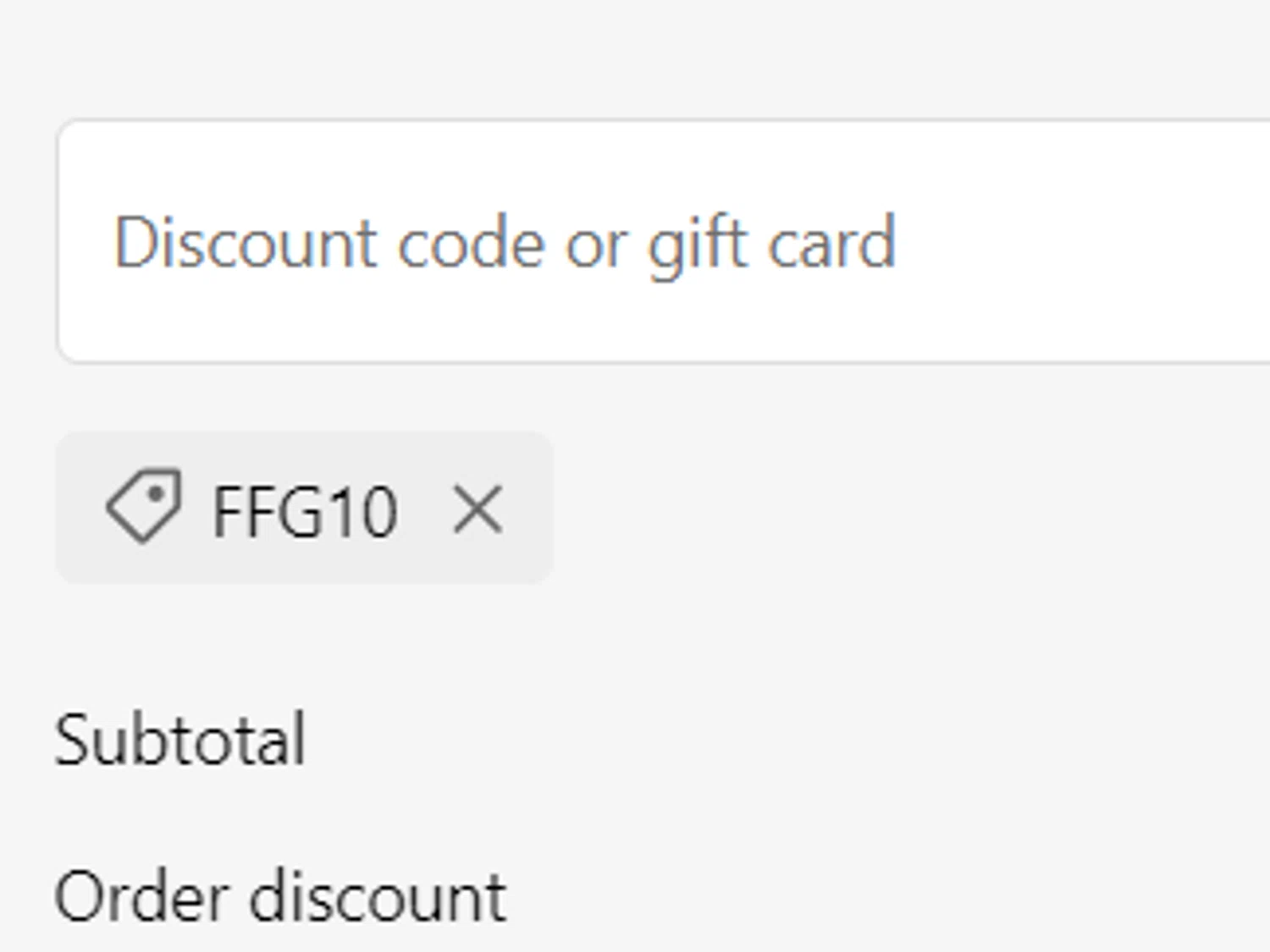 Flags For Good discount code screenshot showing code FFG10 applied at Flags For Good checkout page. Uploaded by SimplyCodes community member PromoMaestro7029 on Feb 11, 2025