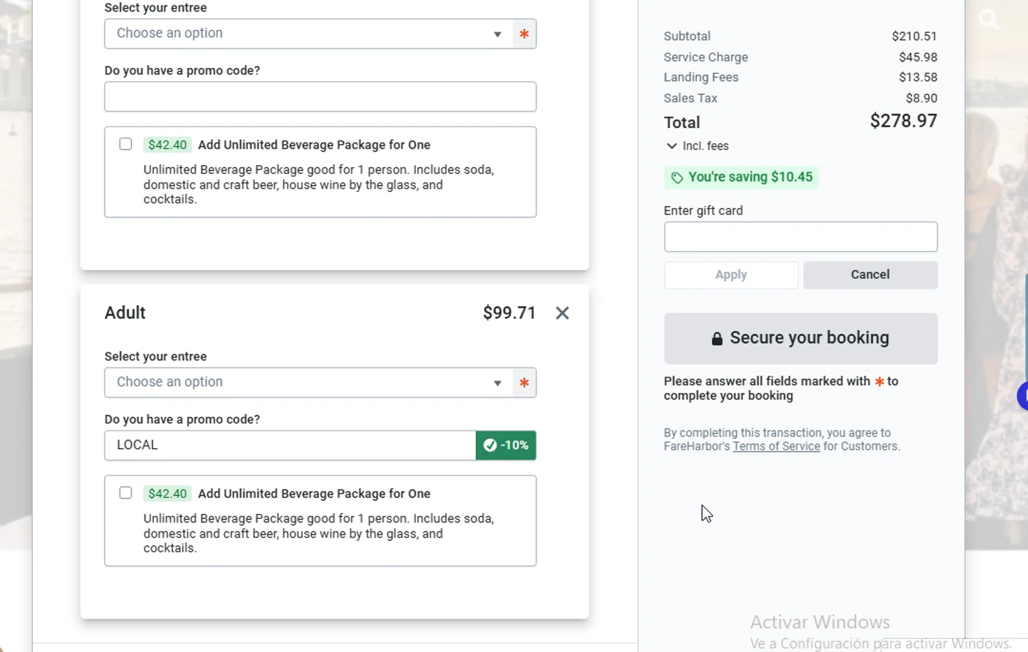 Flagship San Diego promo code screenshot showing code LOCAL applied at Flagship San Diego checkout page. Uploaded by SimplyCodes community member WonderW on Feb 21, 2026