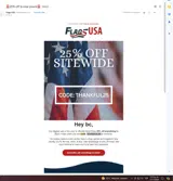 Flags USA coupon verification screenshot