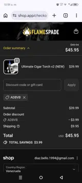 ADBVB coupon verification screenshot