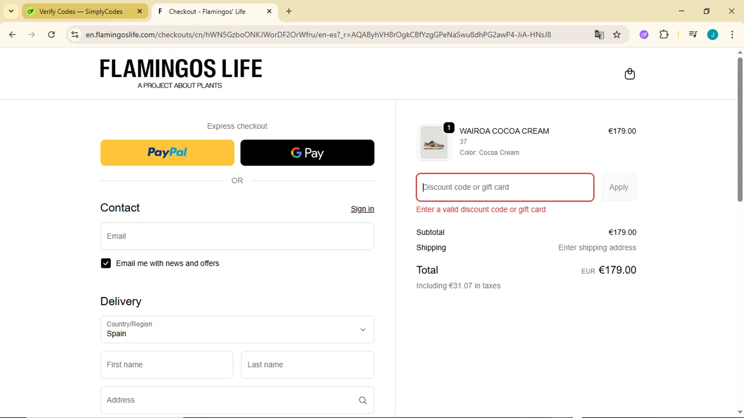 Flamingos' Life discount code screenshot showing code EXTRA10 applied at Flamingos' Life checkout page. Uploaded by SimplyCodes community member GoldDefender3268 on Nov 14, 2025