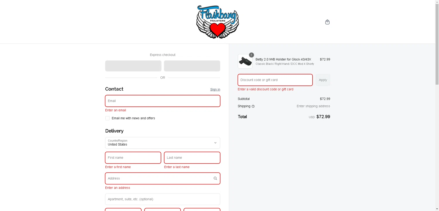 Flashbang Boutique promo code screenshot showing code AKD20 applied at Flashbang Boutique checkout page. Uploaded by SimplyCodes community member VoucherHero1009 on Sep 16, 2025