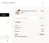 Flax & Twine coupon verification screenshot